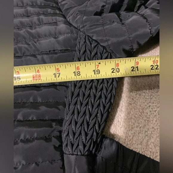 Super Nova Hooded Black Quilted Mid-length Winter Coat - Picture 10 of 10